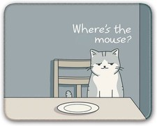 Non-Slip Mouse Pad Mouse Pad Small Mousepad for Computer, Laptop, Gamer, Cat Pa