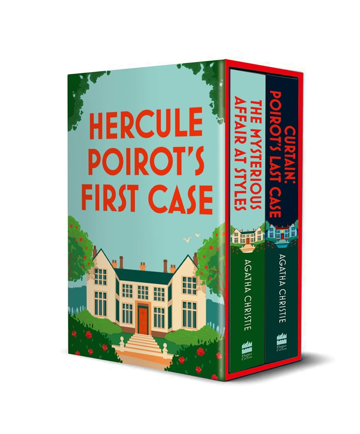 Agatha Cristie - Hercule Poirot's First Case 2 Book Boxset *NEW* + FREE P&P
