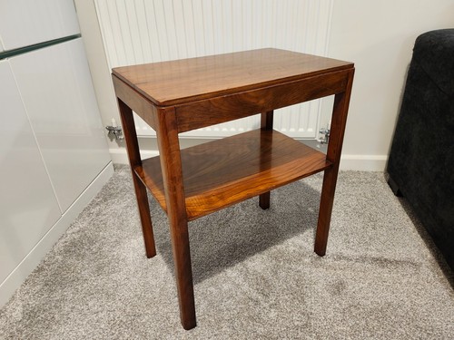 Danish Mid Century Solid Teak Oak Side Table Peter Hvidt for Søborg Møbelfabrik