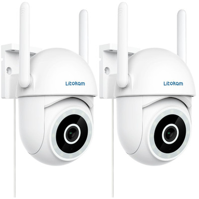 Litokam 2 5K 4MP WLAN Außenkamera Bewegungsmelder 360 Grad