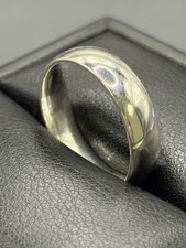 New Condition Sterling Silver 6MM 6 Grams Comfort Band Size 12 925 A22