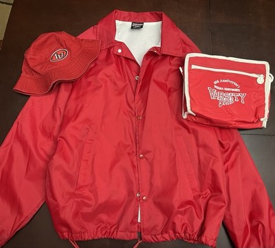 Vintage Indiana Hoosiers Game Day Fan Bundle Hat Bag Coat Jacket IU 70 s 80 s