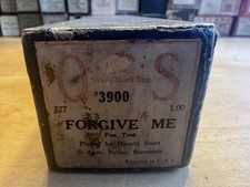 QRS Player Piano Word Roll 3900 FORGIVE ME Played by Harold Scott