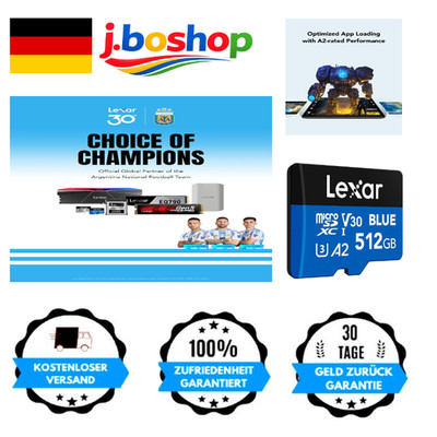 Lexar Blue Micro SD 512GB UHS-I Karte 160 MB s Full-HD