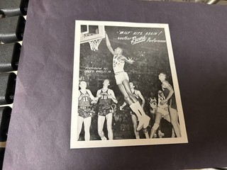 orig. HOLY GRAIL 1957 WILT CHAMBERLAIN KANSAS johns novelty co "BASKETBALL CARD"