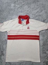 VINTAGE 70s Albright College Coaching Staff Shirt Large Striped Champion
