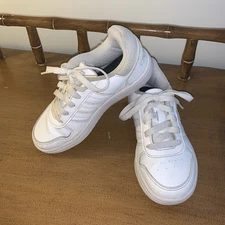 Adidas Hoops 2.0 Low Top Casual Sneakers Size 13 Youth F35891 White