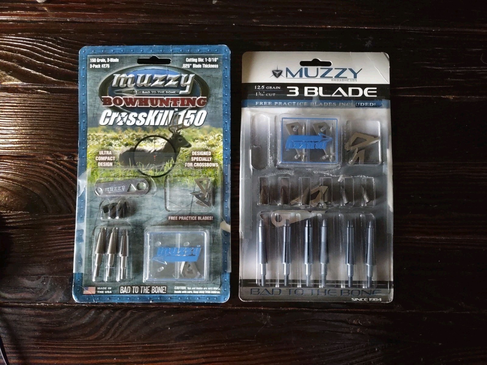 💥Muzzy 3 Blade Screw-In Broadhead And MORE!  125 /150 Gra