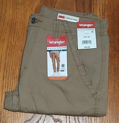 Wrangler Five Star Regular Taper Cargo Pants Tan