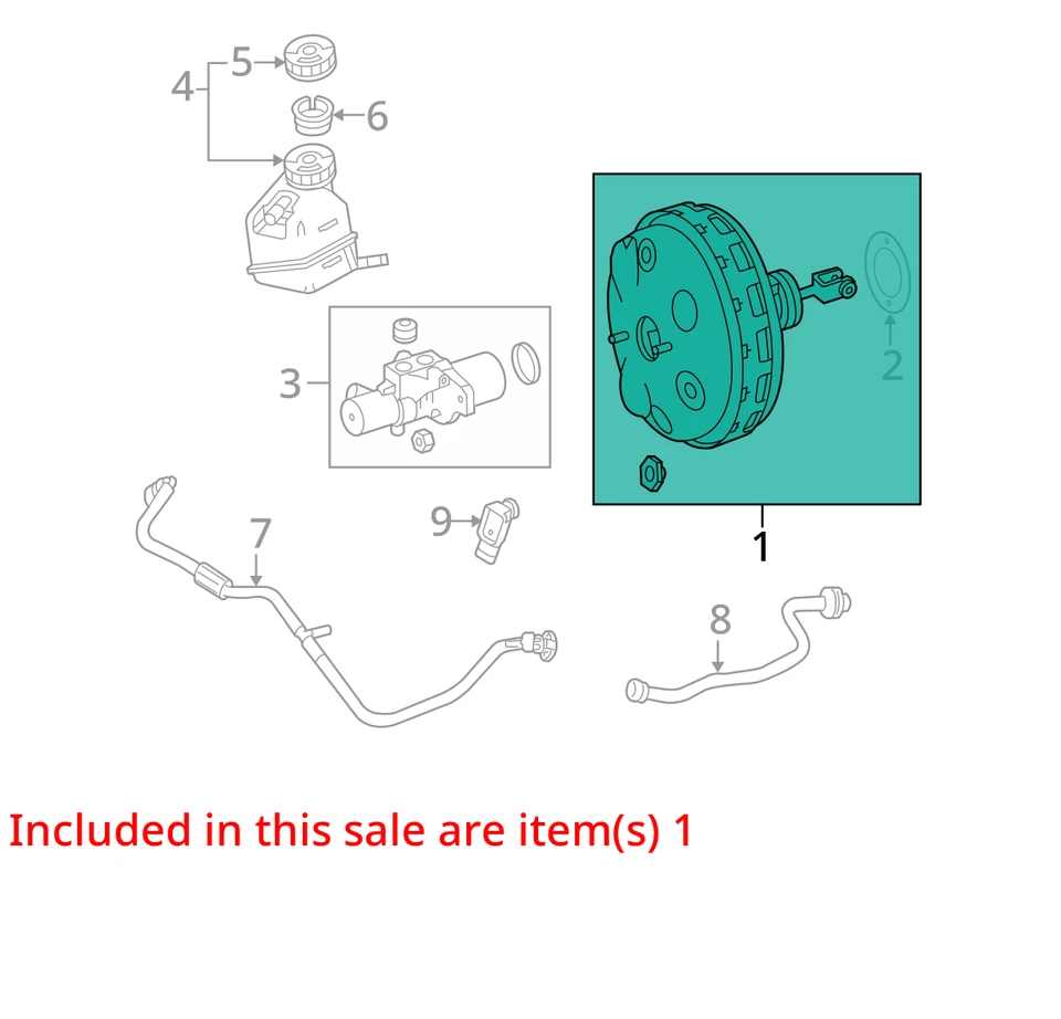 2009 Mercedes-Benz C-Class Power Brake Booster OEM 80K Miles - LKQ405366786 - Image 4 of 4