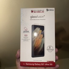 ZAGG InvisibleShield GlassFusion  Hybrid Glass for Galaxy S21 Ultra 5G - Clear
