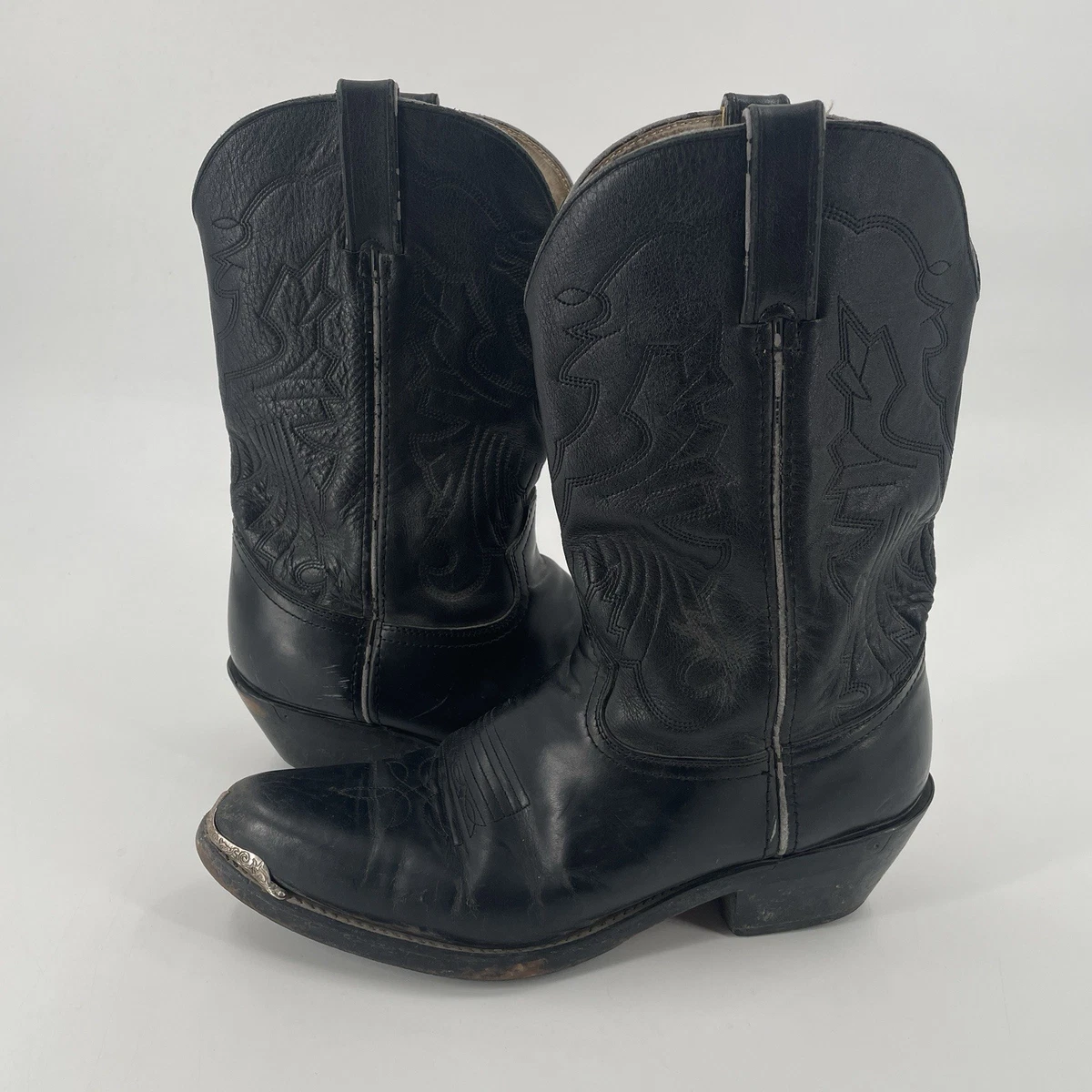 VTG Durango DB1730X Men Western Boots Black Leather 10 EE Heel Zipper NEW Black Durango Zip Boots for Men for Sale | Shop New & Used  main image 3