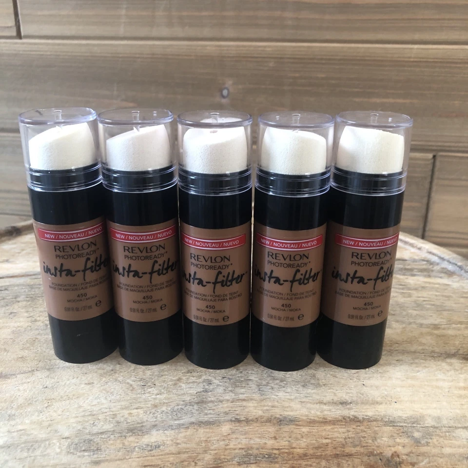 (5) REVLON PHOTOREADY INSTA-FILTER FOUNDATION 450 MOCHA 0.91oz - Image 2 of 4