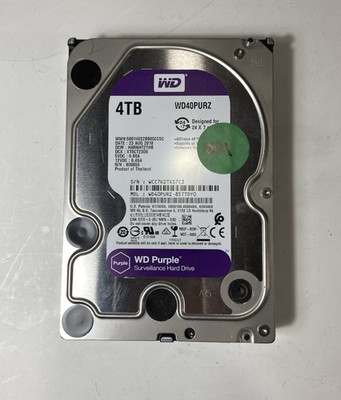 WD - Purple 4TB Surveillance Internal Hard Drive WD40PURZ