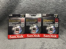 Lot Of 3 SanDisk Extreme 32GB SDHC 100 MB/S UHS-1 SD Class 10 Memory Card