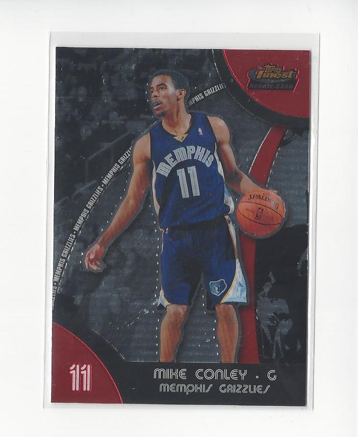 2007-08 Finest #61 Mike Conley Jr. RC Rookie Grizzlies Jazz