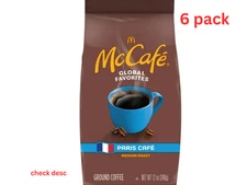 McCafe Paris Caf Ground Coffee Medium Roast 12oz Bag 6pack check BB!
