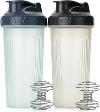 - Shaker Bottles for Protein Mixes, 28 Oz, 2 Pack, Clear, Protein Shaker Bottle 