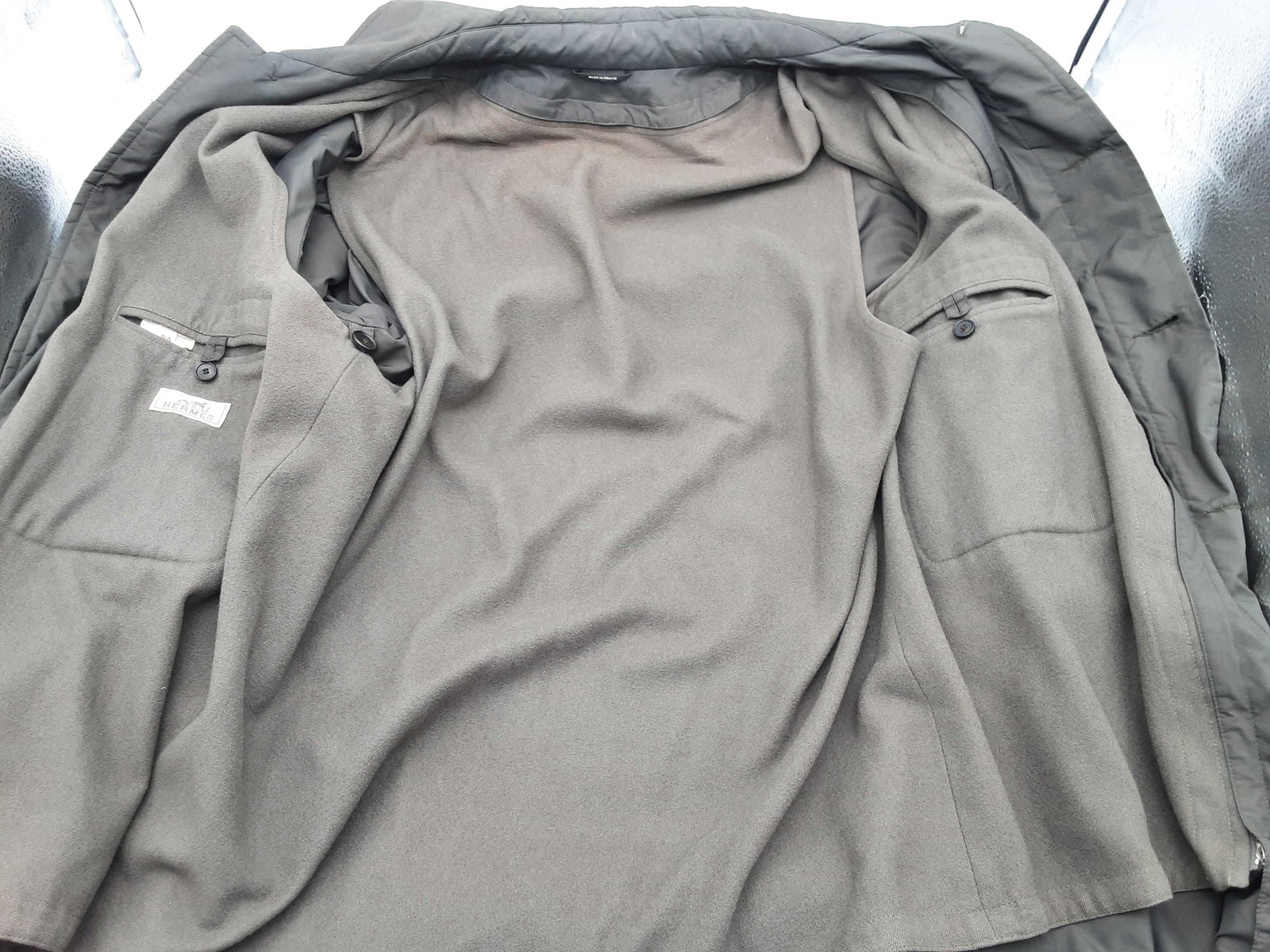 Hermes Dark Green Button Up Trenchcoat Size 54 Do1225exzde thumbnail 3