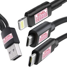3in1 USB kabel Schnell Ladekabel kompatibel für Soundcard Steinberg UR22C