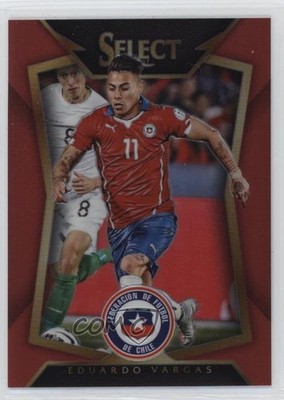 2015 Select Red Prizm Eduardo Vargas (Ball Back Photo Variation) Rookie RC 0j4n