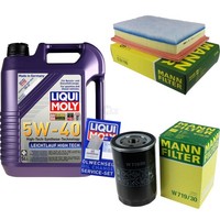 Inspektionspaket 5L Liqui Moly 5W-40 FüR VW Sharan 2.0 1.8 T 20V Seat Alhambra