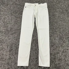 AG Adriano Goldschmied Jeans Womens 29R White Farrah Skinny Ankle Denim Preppy