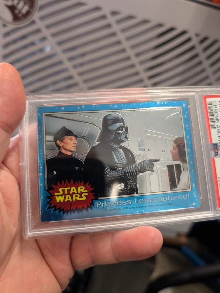 1999 Topps Star Wars Princess Leia Captured Chrome Archives #3 😱PSA 10 - Image 2 of 4