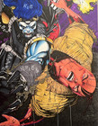 Darkstars #9 Cover (1992) Original Comic Art Color Guide Matted T. Charest Art — photo 5