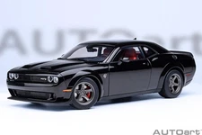 AUTOart 2022 Dodge Challenger SRT Super Stock Pitch Black  1:18 71765