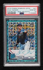2019 Donruss Optic Teal Velocity Prizm 12/35 Kyle Tucker PSA 10 GEM MT Auto 16i3