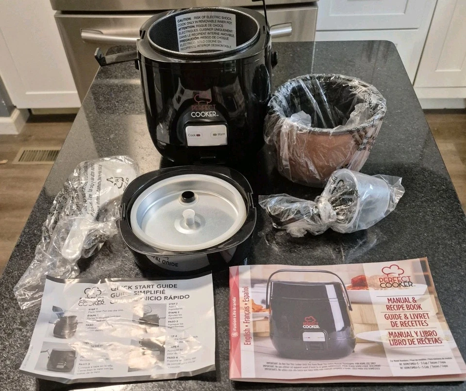 R Fusion Life Tristar Perfect Cooker Rice Cooker & More Black Great Condition - Image 4 of 4