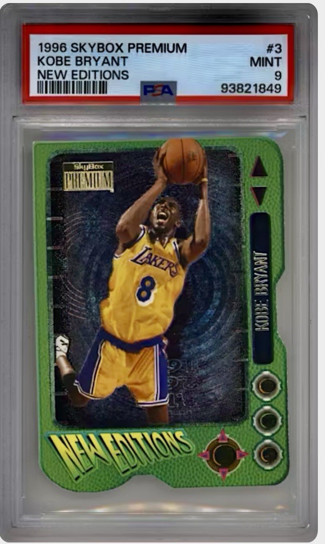 🔥 RARE 🔥 KOBE BRYANT ROOKIE - 1996 Skybox Premium New Editions #3 Lakers PSA 9