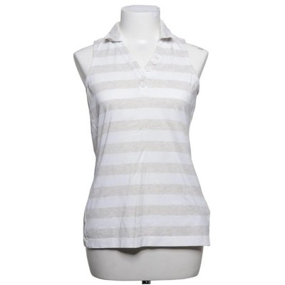 Nike Golf, Poloshirt, Größe: M, Weiß/Grau, Baumwolle/Polyester, Streifen #47t