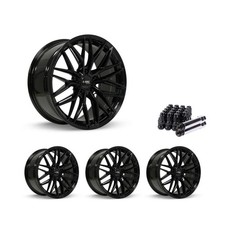 Set Of 4 18 Gloss Black Alloy Wheel Rims 5x114.3 Fits Mazda Cx-3 Rtxc3 5lug