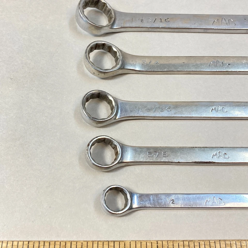 Juego de llaves combinadas Mac Tools 7 piezas SAE 12 puntos serie CW EE. UU. Foto 3 de 4