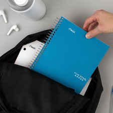 Small Spiral Notebook, 2 Subject, College Ruled Paper, 9-1/2" X 6", 100 Sheet...