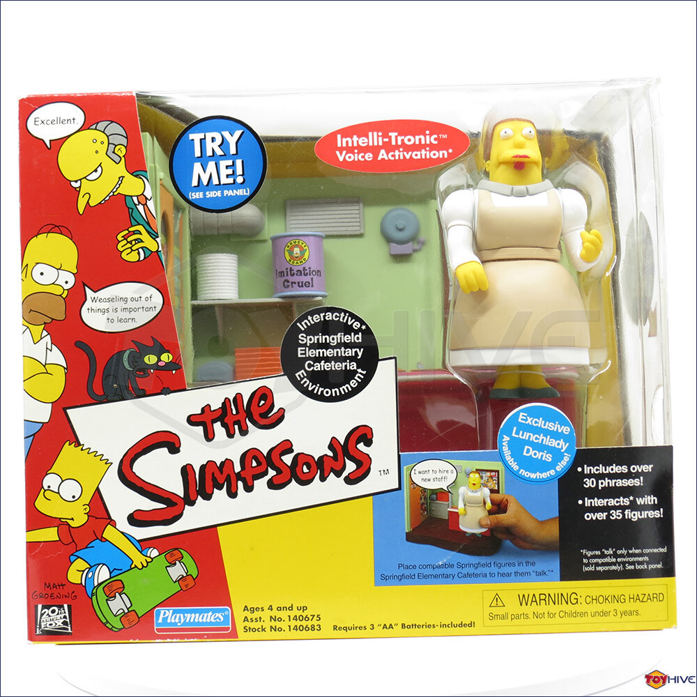 Simpsons Springfield Elementary school Cafeteria with Lunch lady