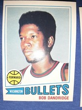Bob Dandridge 1977-78 Topps Washington Bullets #25 NBA WHITE BACK NBA MT MVP HOF