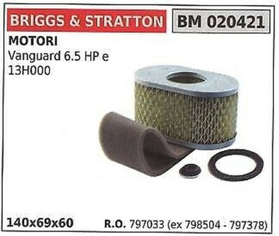 Luftfilter Briggs & Stratton Rasenmäher Vanguard 6.5HP