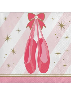 16 Ballerina Beverage Napkins Table Decorations Birthday Party