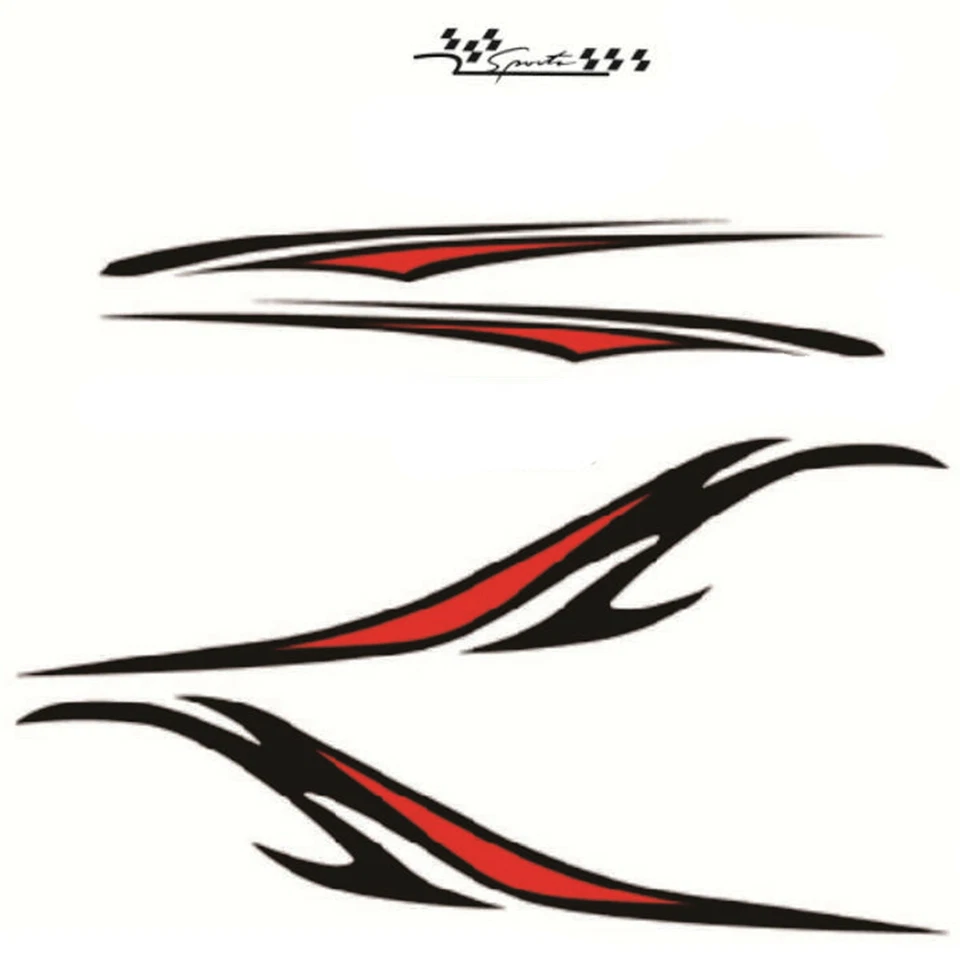 Car Truck Side Stickers Decals Graphics Long Stripes Self-adhesive Accessories - Image 3 of 4