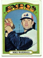 1972 Topps #505 Mike Marshall Baseball Card - Montreal Expos