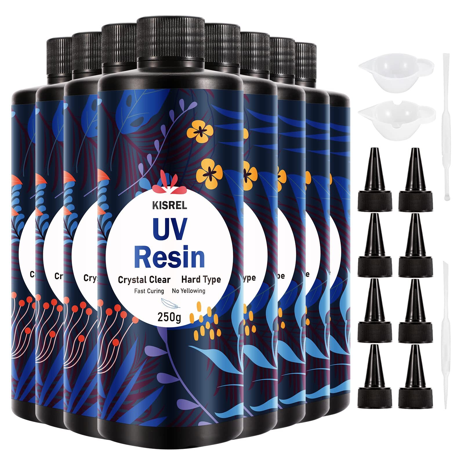 2000g UV Epoxy Resin Crystal Clear for Jewelry Crafts DIY Projects