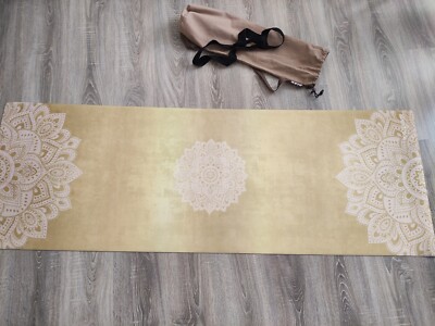 Yoga Matte 1,5 cm * Yoga Design Lab * Reise Matte * Mandala Gold * faltbar