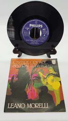 LEANO MORELLI - CANTARE, GRIDARE... - VINYL 45 RPM 7'' - EX/EX - PR.IN ITALY 1978