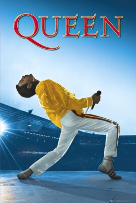 Queen - Music Poster / Print (Freddie Mercury - Live At Wembley 1986)