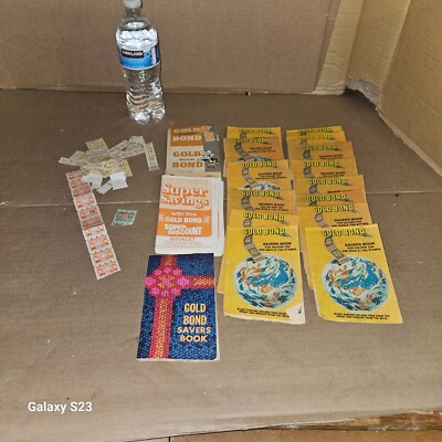 Lot Vintage S&H Green Stamp Gold Bond Books Stamps Eagle Stamps Top Value Stamps