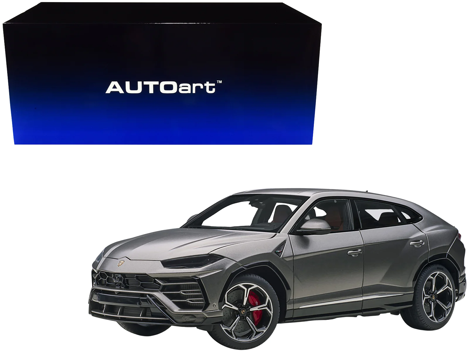 Autoart 1/18 Lamborghini Urus Diecast Model in Grigio Lynx Gray Metallic