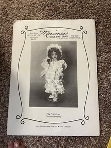 Maimie Doll PATTERN Laura MD202 Vintage 1985 16 19 22 25 inch All In One